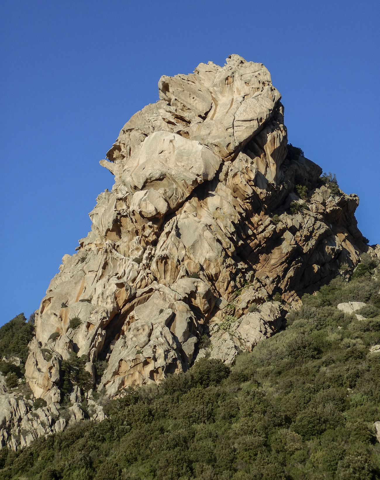 Balba Cana, a granite peak near San Pantaleo
