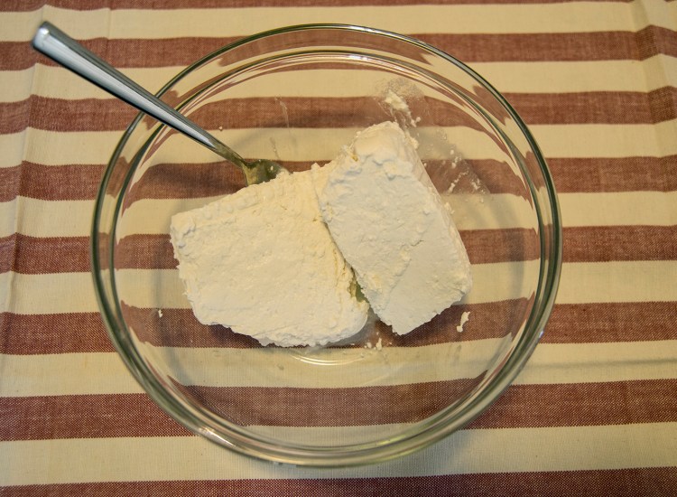 Fresh soft creamy cheese, ricotta