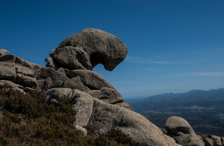 A big granite boulder