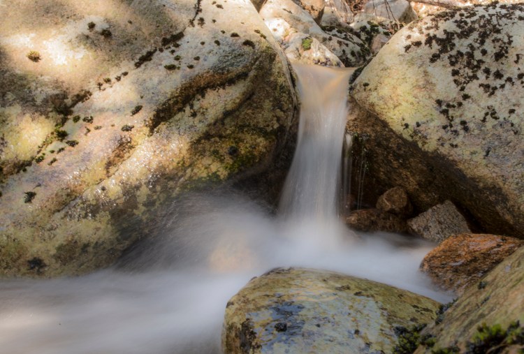 Little waterfall on the path