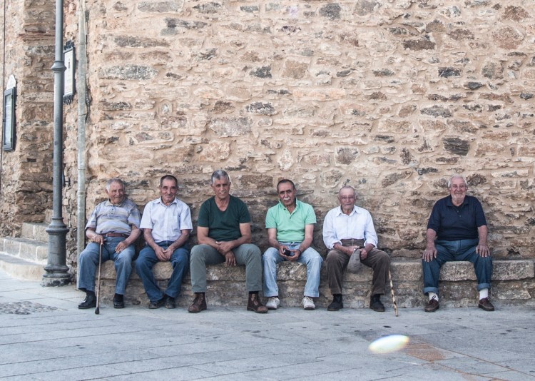 Men meeting in Armungia